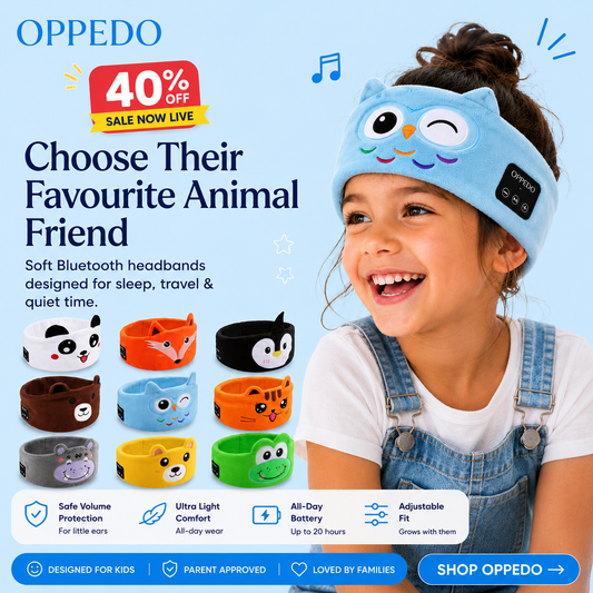 Oppedo: Bluetooth Kids Headband 40% Off Sale Now Live!