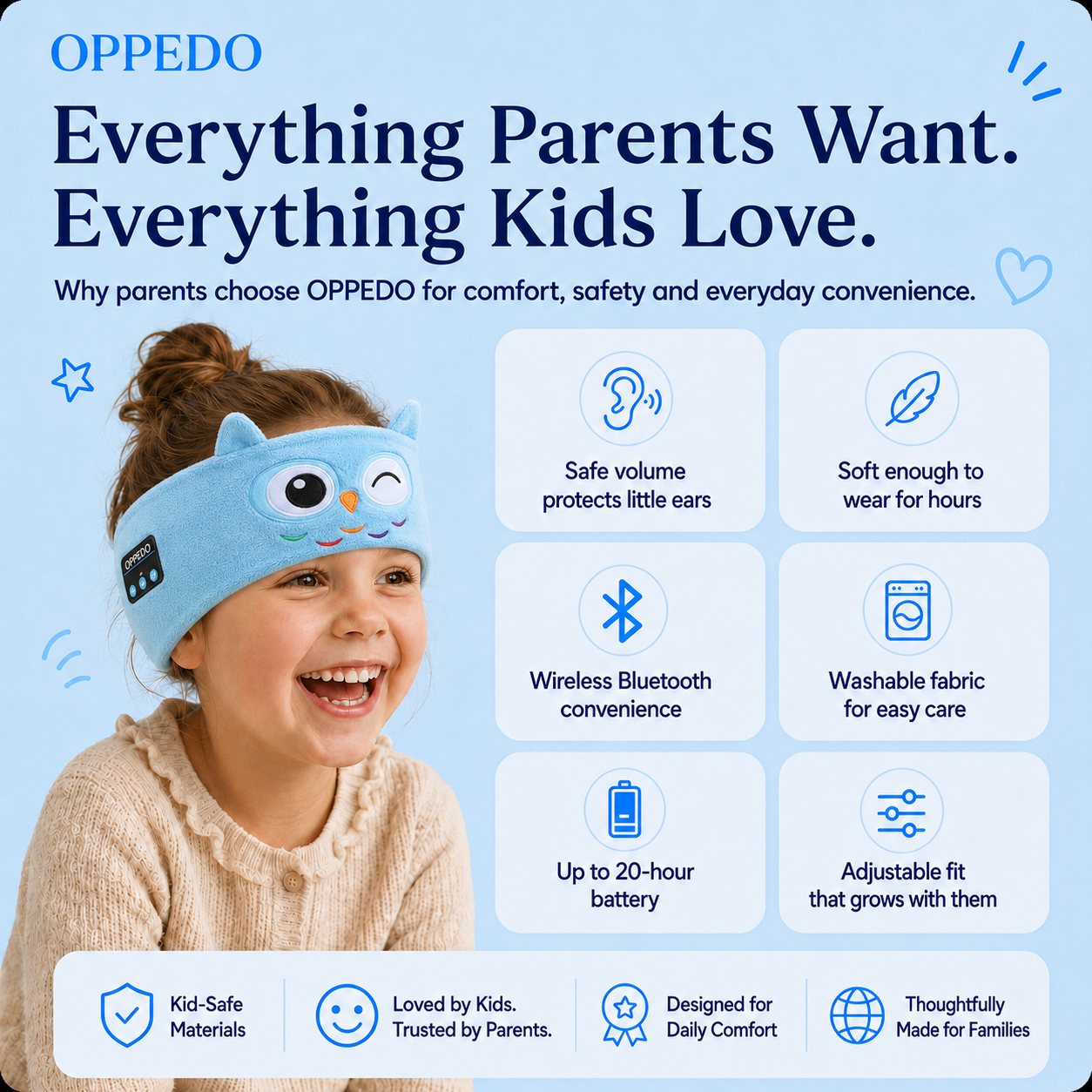 Oppedo: Bluetooth Kids Headband 40% Off Sale Now Live!