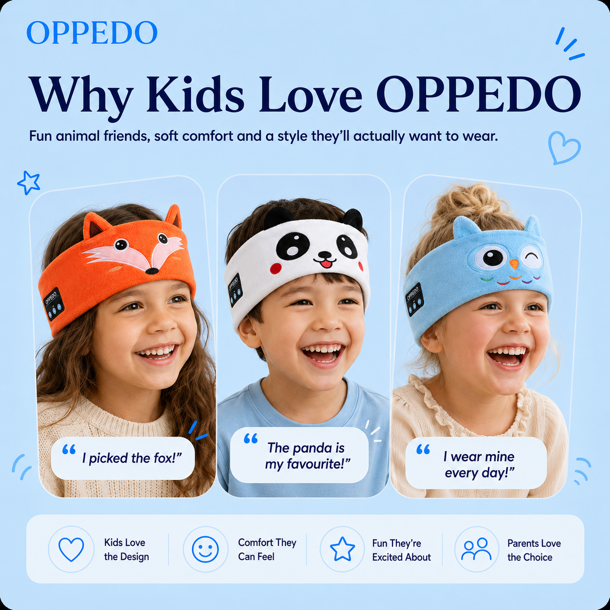 Oppedo: Bluetooth Kids Headband 40% Off Sale Now Live!
